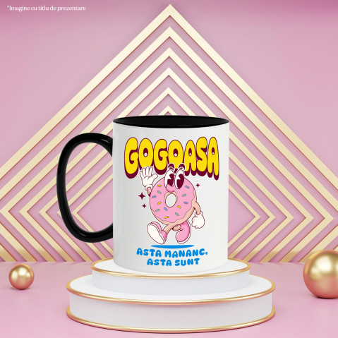 Cana Personalizata Cadou personalizat gogoasă glazurată roz | Amuzant și delicios pentru copii și familie [2]