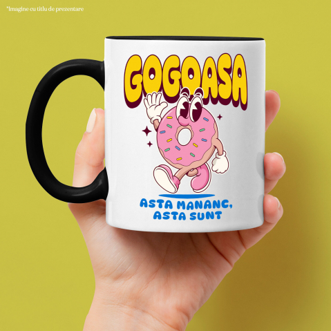 Cana Personalizata Cadou personalizat gogoasă glazurată roz | Amuzant și delicios pentru copii și familie [1]