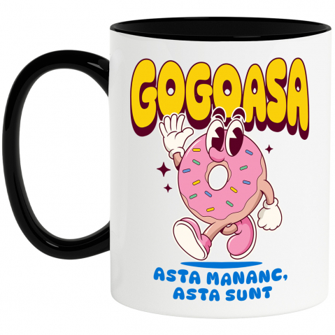 Mancare - Cana Personalizata Cadou personalizat gogoasă glazurată roz | Amuzant și delicios pentru copii și familie