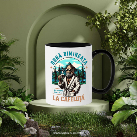 Cana Personalizata „Gorilă cu Cană de Cafea Caldă – Relaxare în Natură și Pădure” [2]