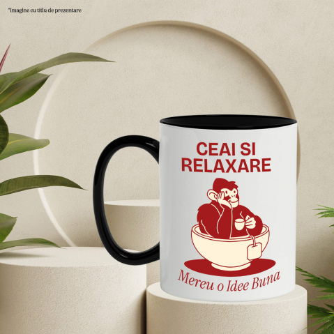 Cana Personalizata „Gorila în Cană de Ceai – Relaxare și Distracție cu Plic de Ceai” [2]