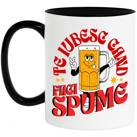 Amuzante - Cana Personalizata Halba de Bere Veselă cu Limba Scoasă – Cadou Amuzant pentru Petreceri și Distracție