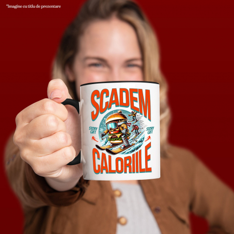 Cana Personalizata Hamburger Cu Ochelari De Snowboard – Design Amuzant pentru Iubitorii Iernii [1]