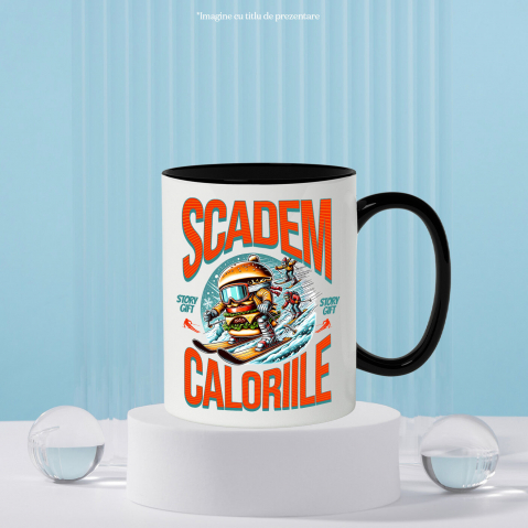 Cana Personalizata Hamburger Cu Ochelari De Snowboard – Design Amuzant pentru Iubitorii Iernii [2]