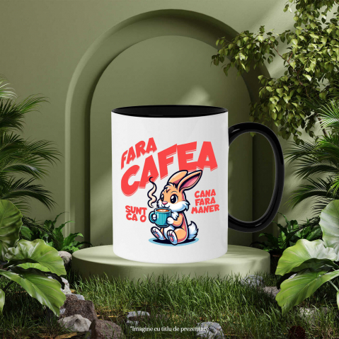 Cana Personalizata „Cană de Cafea Personalizată cu Iepure – Cadou Amuzant pentru Familie, Tati și Prieteni” [2]