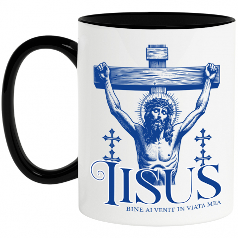 Paste - Cana Personalizata "Iisus Hristos - Statuie Religioasă cu Mesajul 'Bine Ai Venit În Viața Mea' | Cadou Spiritual"