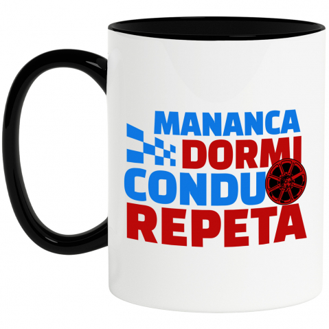 Masini - Cana Personalizata Iluzie Optică – Design Colorat cu Viteză și Mișcare