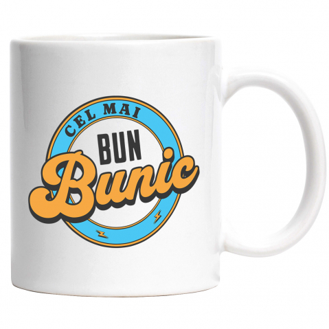 Cana Personalizata „Mesaj pentru Cel Mai Bun Bunic - Cadou Personalizat Familie, Copii” [0]