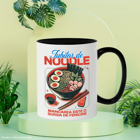 Cana Personalizata Supă ramen personalizată cu ou și legume – Cadou perfect pentru iubitorii de mâncare asiatică și anime [2]