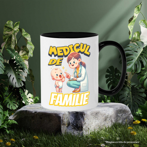 Cana Personalizata Femeie Doctor cu Halat Alb și Copil Vesel – Design Personalizat [2]