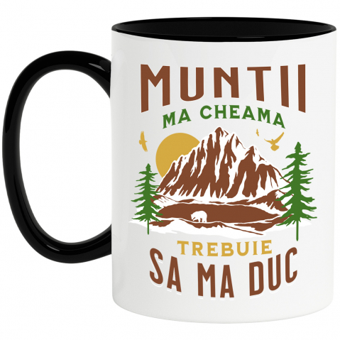 Calatorie - Cana Personalizata "Munte Înalt Apus De Soare – Aventură în Natură și Peisaje Montane"