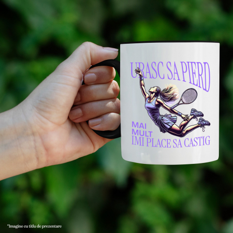 Cana Personalizata Jucătoare de Tenis în Acțiune - Tricou Personalizat pentru Pasionații Sportului [1]