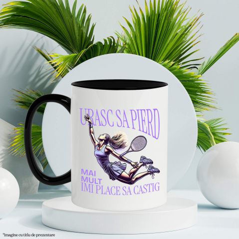 Cana Personalizata Jucătoare de Tenis în Acțiune - Tricou Personalizat pentru Pasionații Sportului [2]