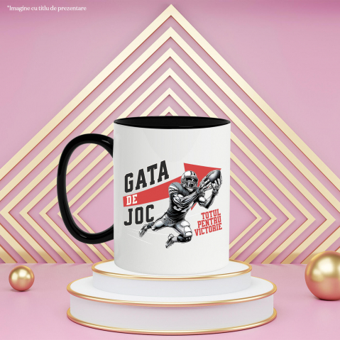 Cana Personalizata Jucător de Fotbal American – Design Sportiv pentru Cadouri Personalizate [2]