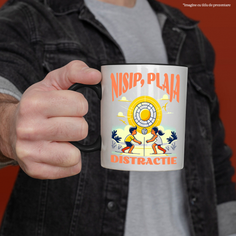 Cana Personalizata Jucători De Volei Plajă Tropocală – Cadouri Personalizate Pentru Familie, Copii și Tati [1]