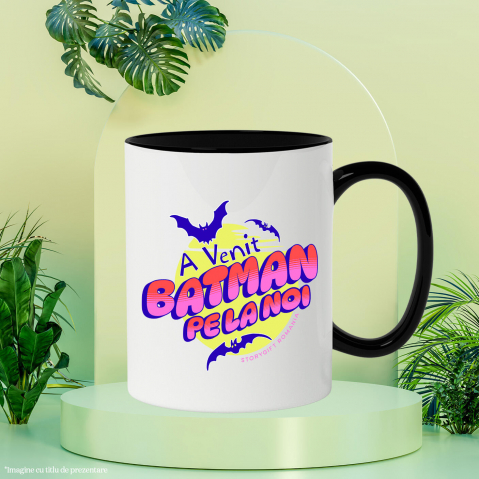 Cana Personalizata Lilieci Horror și Batman | Cadouri Personalizate Halloween pentru Familie și Copii [2]