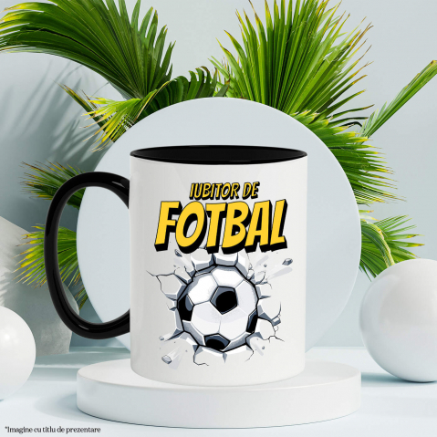 Cana Personalizata Lovitură Minge Fotbal – Design Motivațional pentru Iubitorii de Sport [2]