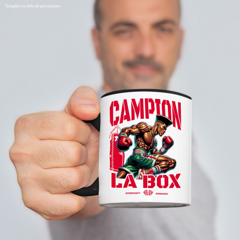 Cana Personalizata Luptător Puternic De Box – Design Sportiv Personalizat Pentru Campioni [1]