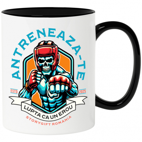 Cana Personalizata Luptător MMA – Motivație, Forță și Spirit de Competitie