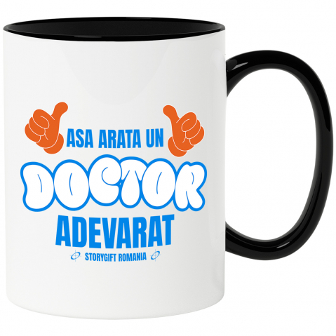 Meserii - Cana Personalizata Mâini Stil Mickey Mouse – Design Haios pentru Doctori și Iubitorii de Medicină