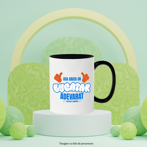 Cana Personalizata Cadou personalizat „Așa arată un bucătar adevărat” – Mâini stil Mickey Mouse – Perfect pentru iubitorii de gătit [2]