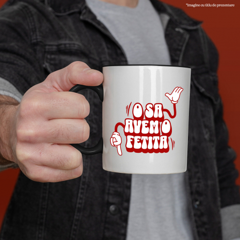 Cana Personalizata Cadou Personalizat „O Să Avem O Fetiță” | Mâini Stil Mickey Mouse pentru Viitori Părinți [1]