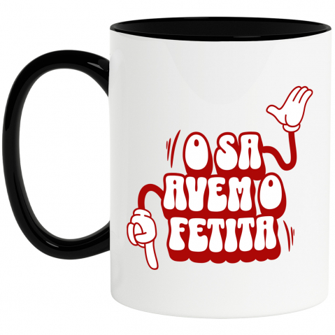 Cadouri Pentru Cupluri - Cana Personalizata Cadou Personalizat „O Să Avem O Fetiță” | Mâini Stil Mickey Mouse pentru Viitori Părinți