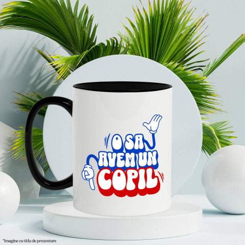 Cana Personalizata Cadou Personalizat Mickey Mouse | Anunț Sarcină | O să Avem Un Copil | Familie și Iubire [2]