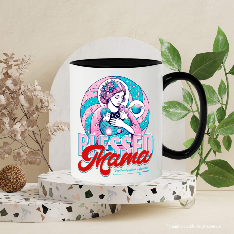 Cana Personalizata "Blessed Mama Copii Mei Perfecti și Frumoși – Cadouri Personalizate pentru Familie" [2]