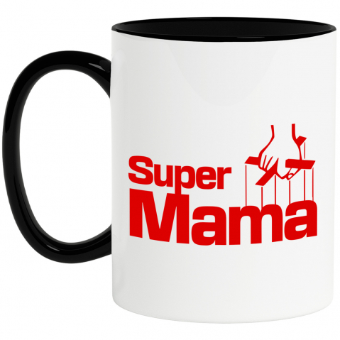 Cana Personalizata "Super Mama – Femeie Puternică – Cadouri Personalizate Marionetă și Papuși"