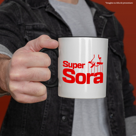 Cana Personalizata Papusa Marionetă Super Sora Super Erou | Cadou Personalizat Copii [1]