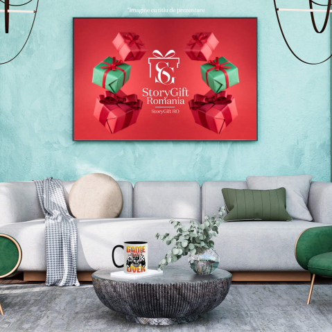 Cana Personalizata Manetă Joc Video cu Mâna Schelet „Game Over” - Cadou Personalizat pentru Gameri și Familie [3]