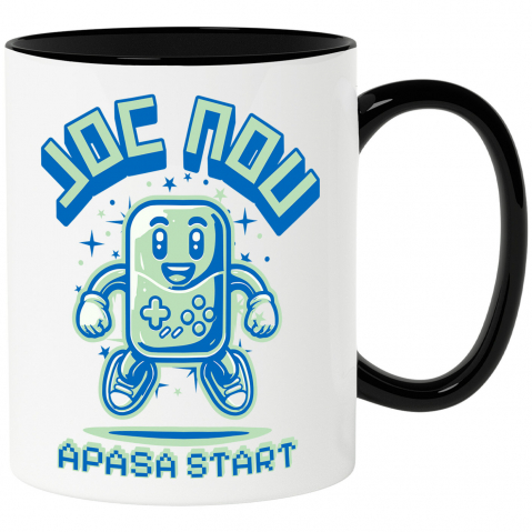 LUME - Cana Personalizata Manetă Jocuri Vintage „Joc Nou Apasă Start” - Cadou Personalizat Retro pentru Iubitorii de Gaming