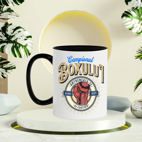 Cana Personalizata Mănușă de Box – Design Motivațional pentru Sportivi și Luptători [2]