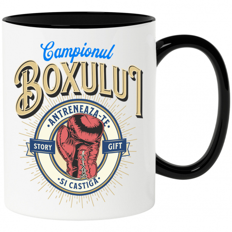 Sport - Cana Personalizata Mănușă de Box – Design Motivațional pentru Sportivi și Luptători