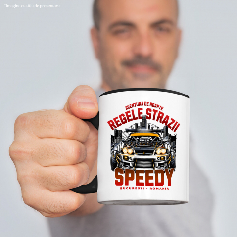 Cana Personalizata Tricou Regele Curse Ilegale – Mașină Fără Capotă pentru Fanii Motorsportului [1]