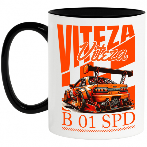 Masini - Cana Personalizata Mașină Portocalie De Curse – Numărul 32, Motor Puternic și Viteză Extremă