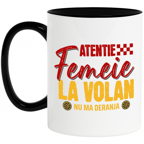 Masini - Cana Personalizata Mesaj Colorat – Roți Mașină | Design Vibrant pentru Iubitorii de Viteză