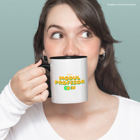 Cana Personalizata Mesaj Colorat – Buton ON/OFF, Profesor, Educație și Inspirație [1]