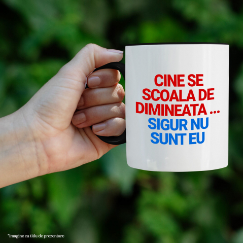Cana Personalizata „Cadouri personalizate amuzante cu mesaje despre dimineața și lene pentru familie și prieteni” [1]