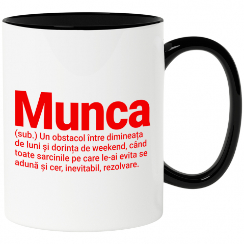 Meserii - Cana Personalizata Mesaj Haios – Definiție Amuzantă, Glumă și Sarcasm în Română