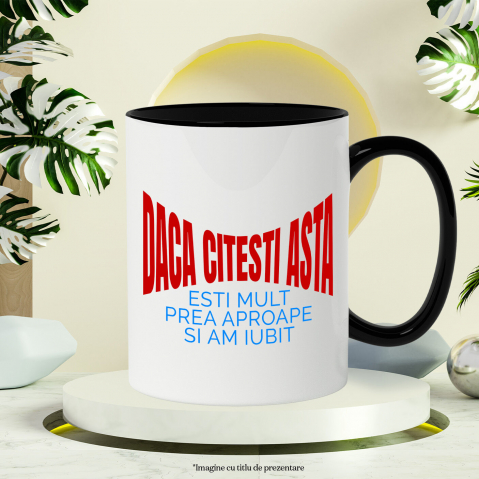 Cana Personalizata „Mesaj Haios pentru Iubita - Cadou Personalizat de Dragoste pentru Valentine's Day sau Dragobete” [2]