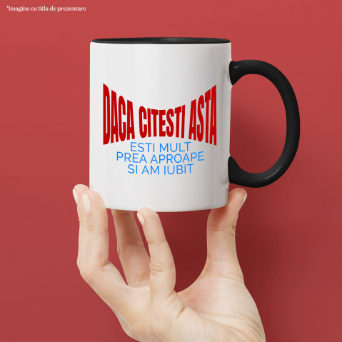 Cana Personalizata „Mesaj Haios pentru Iubita - Cadou Personalizat de Dragoste pentru Valentine's Day sau Dragobete” [1]