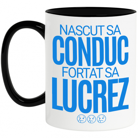 Masini - Cana Personalizata Mesaj Haios Sad Face – Design Amuzant pentru Iubitorii de Mașini