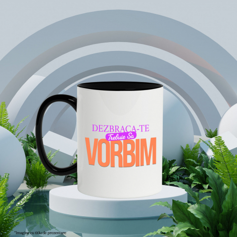 Cana Personalizata Mesaj Colorat „Dezbracă-te Trebuie Să Vorbim” | Cadou Iubire Personalizat [2]