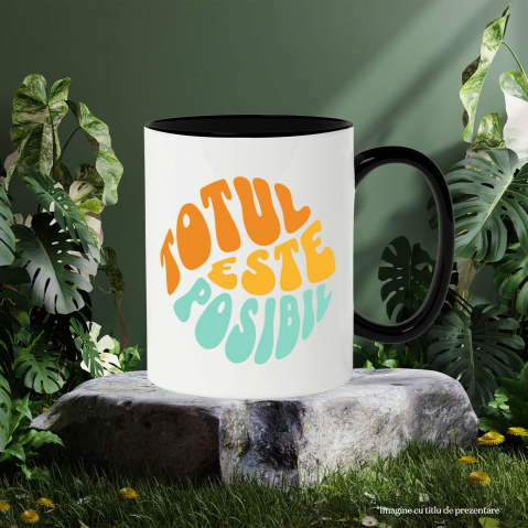 Cana Personalizata Totul Este Posibil – Tricou Personalizat cu Mesaj Motivațional [2]