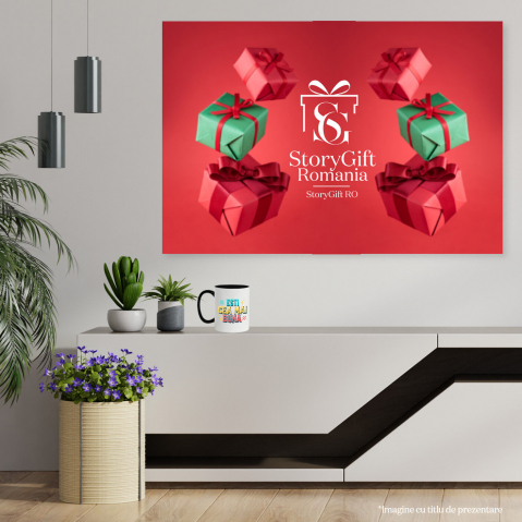 Cana Personalizata „Ești Cea Mai Bună” – Cadou Romantic Personalizat cu Steagul României | Mesaj de Iubire [3]