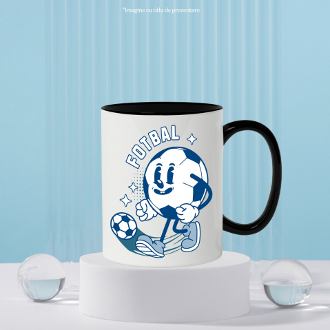 Cana Personalizata Minge de Fotbal Animată – Design Motivațional și Sportiv [2]