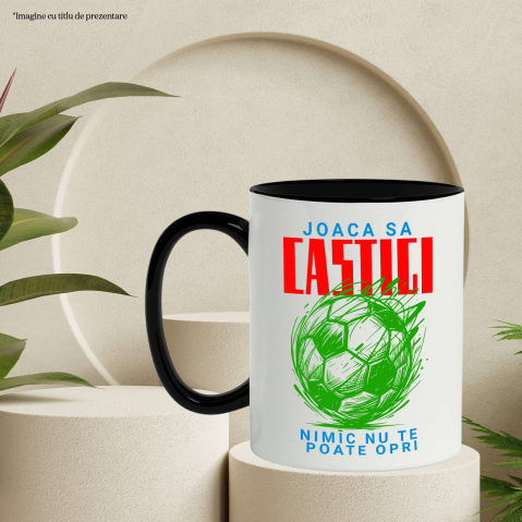 Cana Personalizata Minge Fotbal Abstract – Joacă Să Câștigi și Sport În Echipa Ta [2]