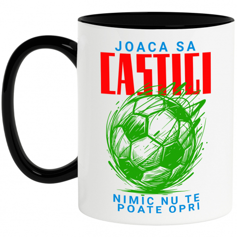 Cani Personalizate - Cana Personalizata Minge Fotbal Abstract – Joacă Să Câștigi și Sport În Echipa Ta